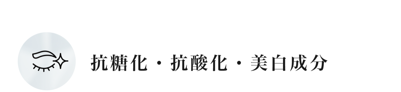 抗糖化・抗酸化・美白成分